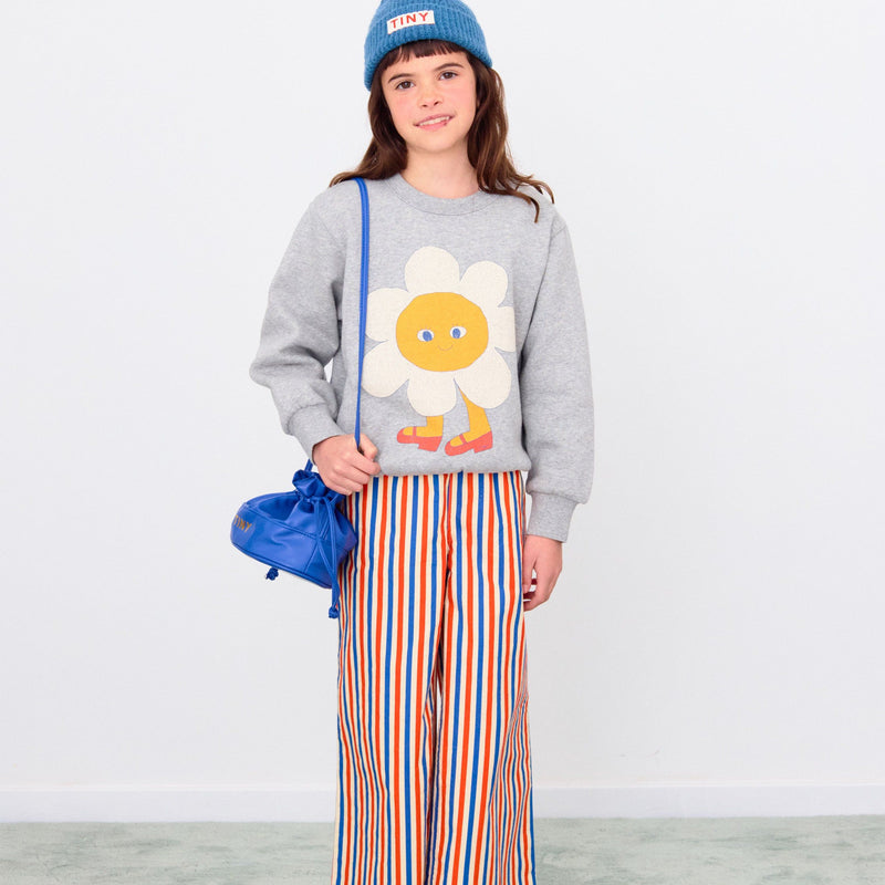 Tiny Cottons Flower Graphic Sweatshirt Grey Heather