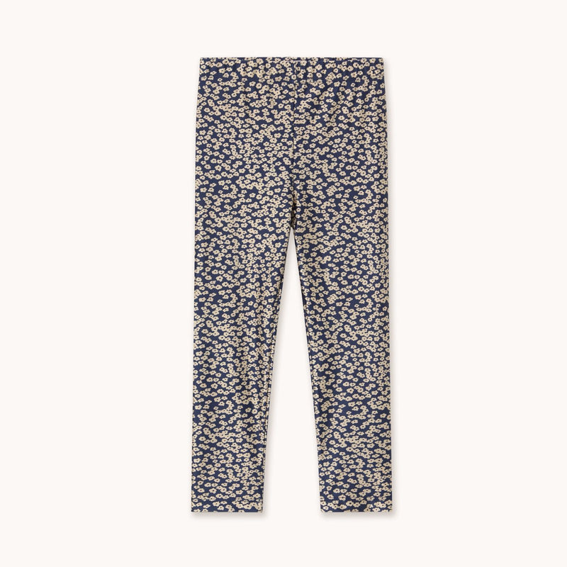 Tiny Cottons Small Flowers Shiny Pant Navy