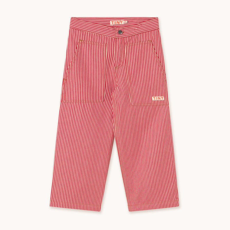 Tiny Cottons Stripes Straight Pant Summer Red