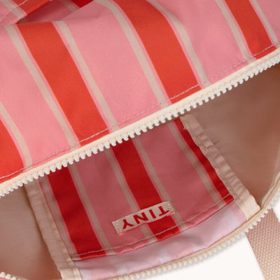 Tiny Cottons Stripes Duffle Bag Pink