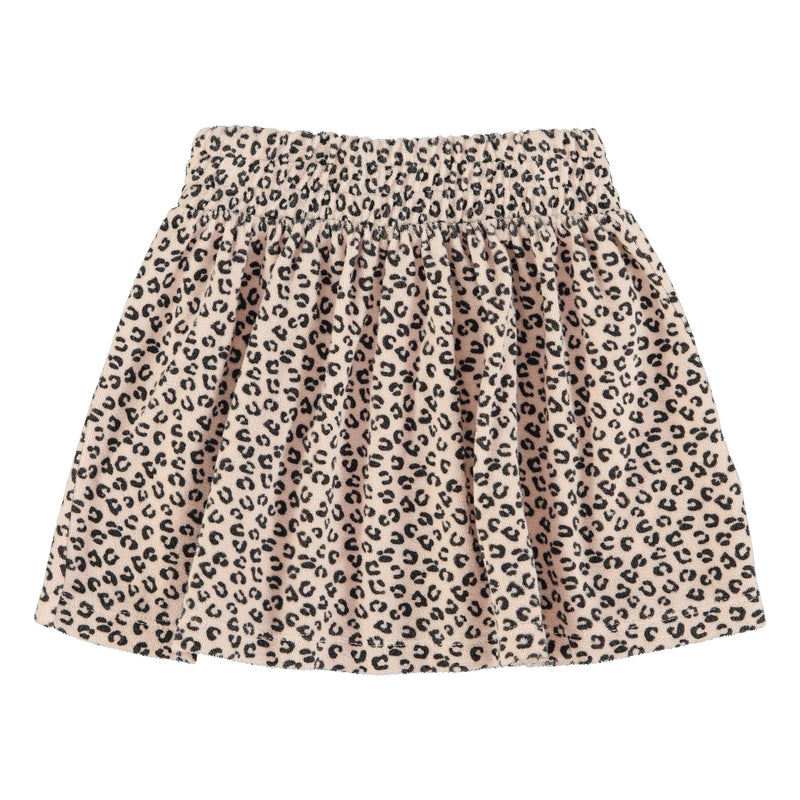 Piupiuchick Short Skirt Pale Pink With Animal Print