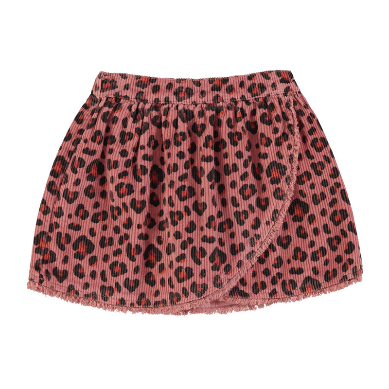 Piupiuchick Short Skirt Pink With Animal Print
