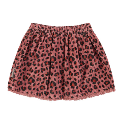 Piupiuchick Short Skirt Pink With Animal Print
