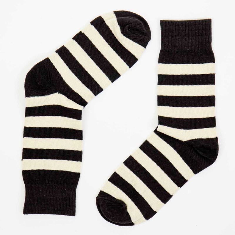 Afro Art Awoc Socks Black Off White