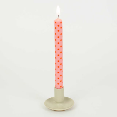 Afro Art Candle Minidot 2 pieces Red Pink