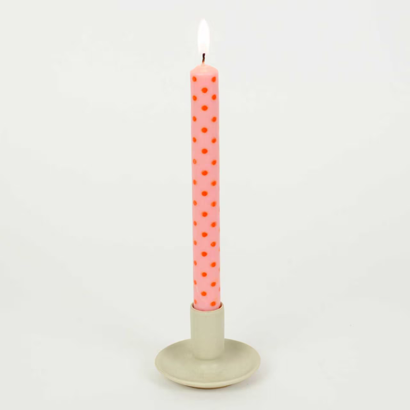 Afro Art Candle Minidot 2 pieces Red Pink