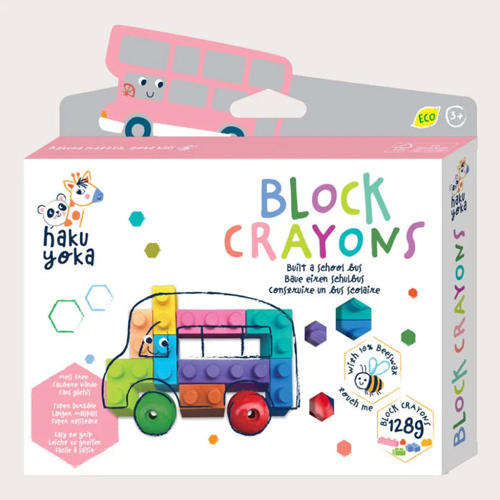 Haku Yoka Block Crayons Bus
