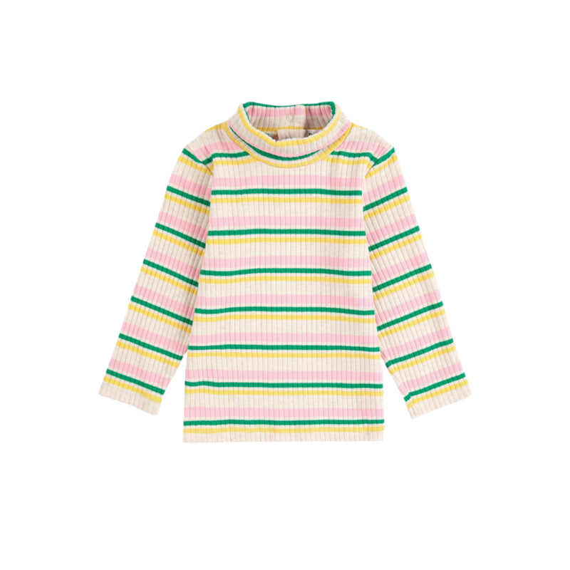 Bobo Choses Baby Striped Turtleneck T-shirt