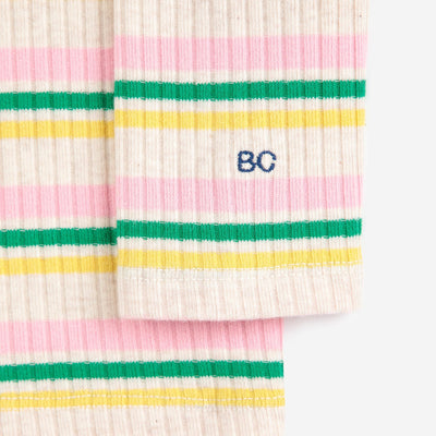 Bobo Choses Baby Striped Turtleneck T-shirt