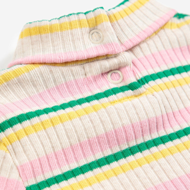 Bobo Choses Baby Striped Turtleneck T-shirt