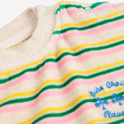 Bobo Choses Baby Have Fun Striped Sweatshirt