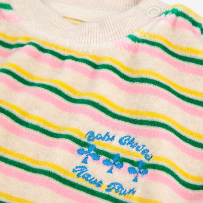 Bobo Choses Baby Have Fun Striped Sweatshirt