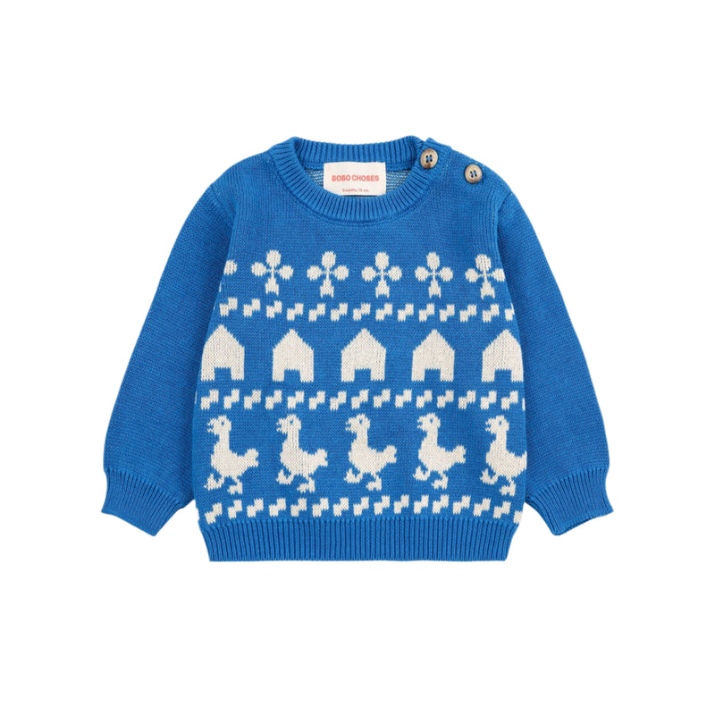 Bobo Choses Baby Farm Jacquard Jumper