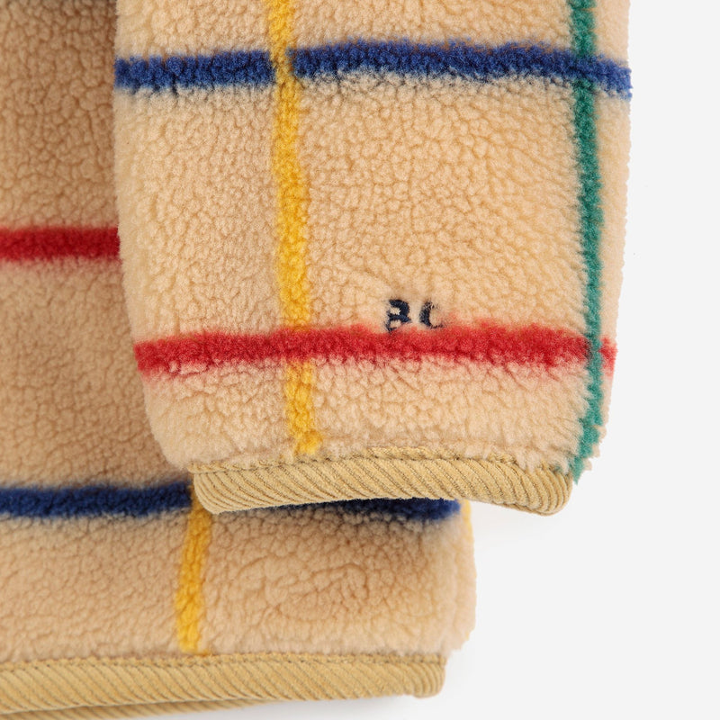 Bobo Choses Baby Stripe Color Sheepskin Jacket
