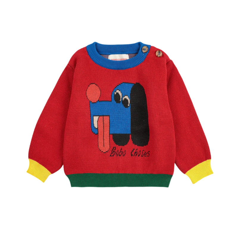 Bobo Choses Baby Doggy Mate Jacquard Jumper