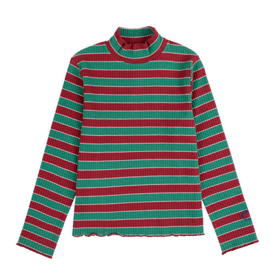 Bobo Choses Multicolor Stripes Turtle Neck T-shirt