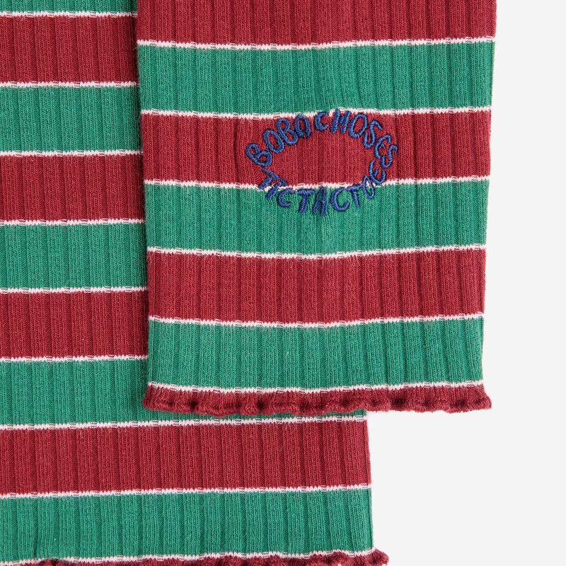 Bobo Choses Multicolor Stripes Turtle Neck T-shirt
