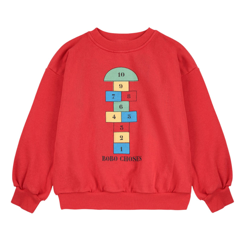 Bobo Choses Hopscotch Sweatshirt Red