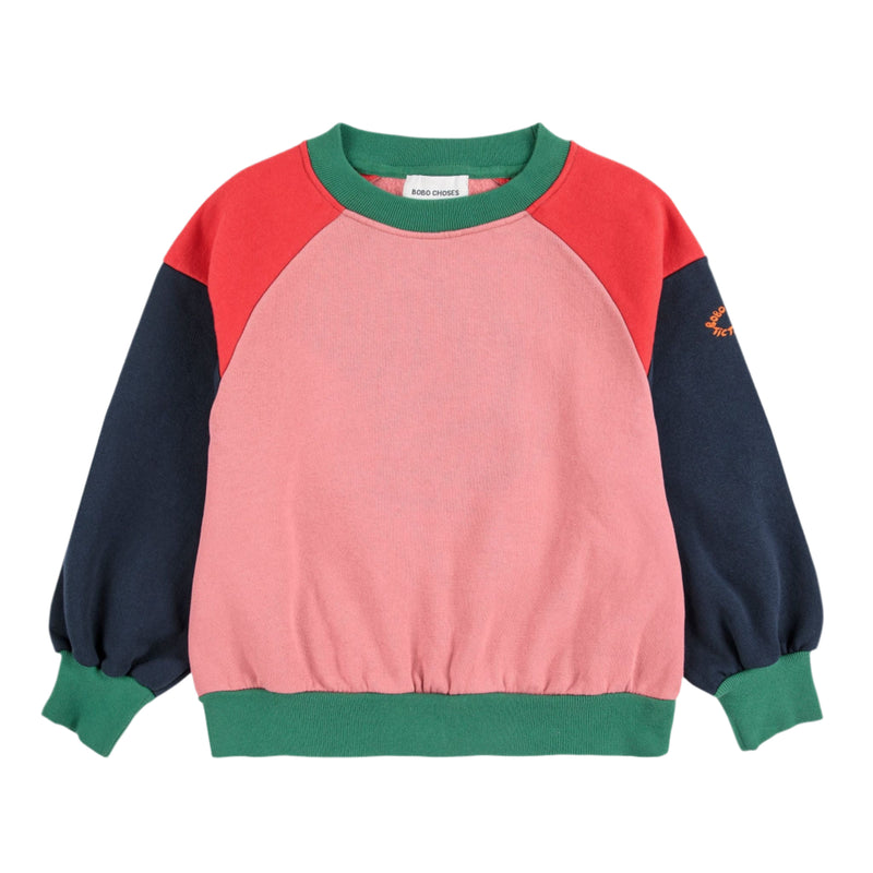 Bobo Choses Tic Tac Toe Color Block Sweatshirt