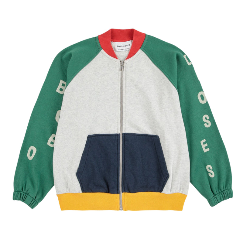Bobo Choses Color Block Zipped Sweatshirt