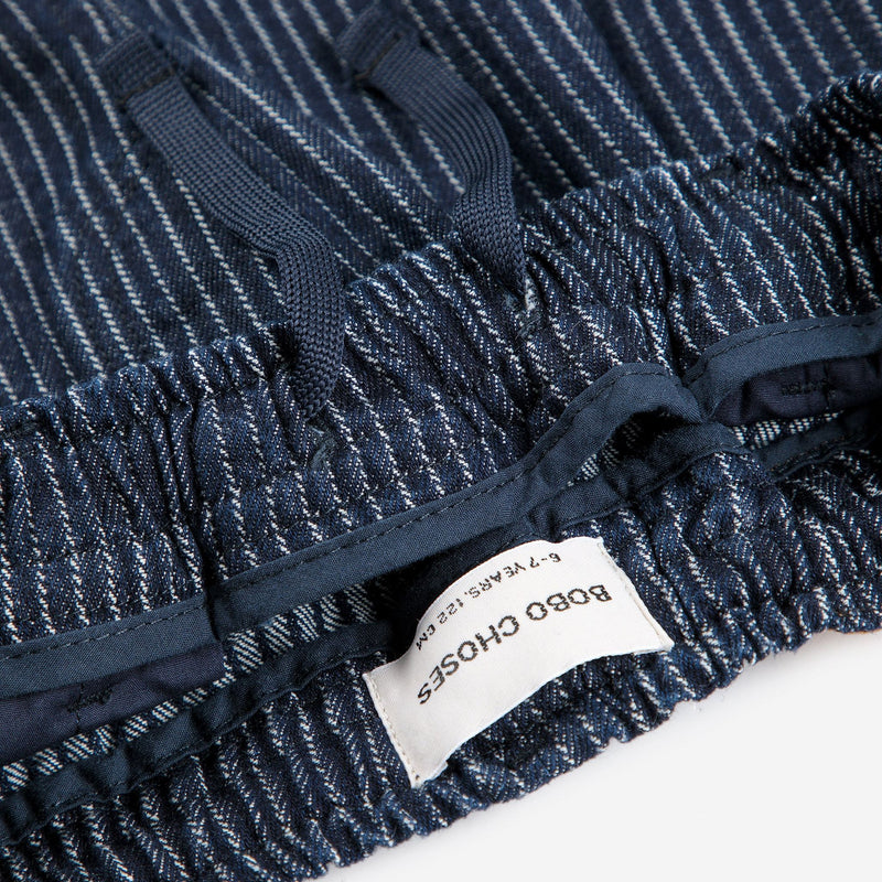 Bobo Choses Tic Tac Toe Denim Pants Navy Blue
