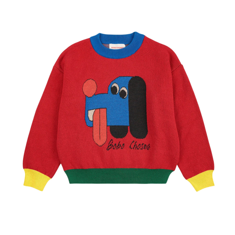 Bobo Choses Doggy Mate Jacquard Jumper