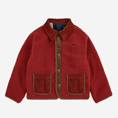 Bobo Choses Multicolor Tiles Sheepskin Jacket