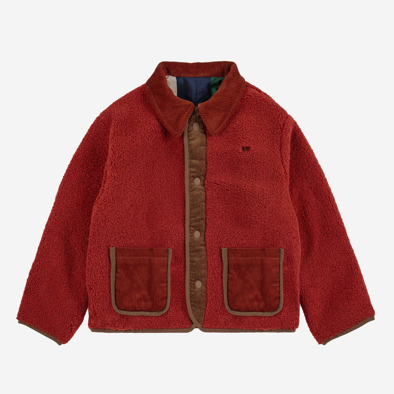 Bobo Choses Multicolor Tiles Sheepskin Jacket