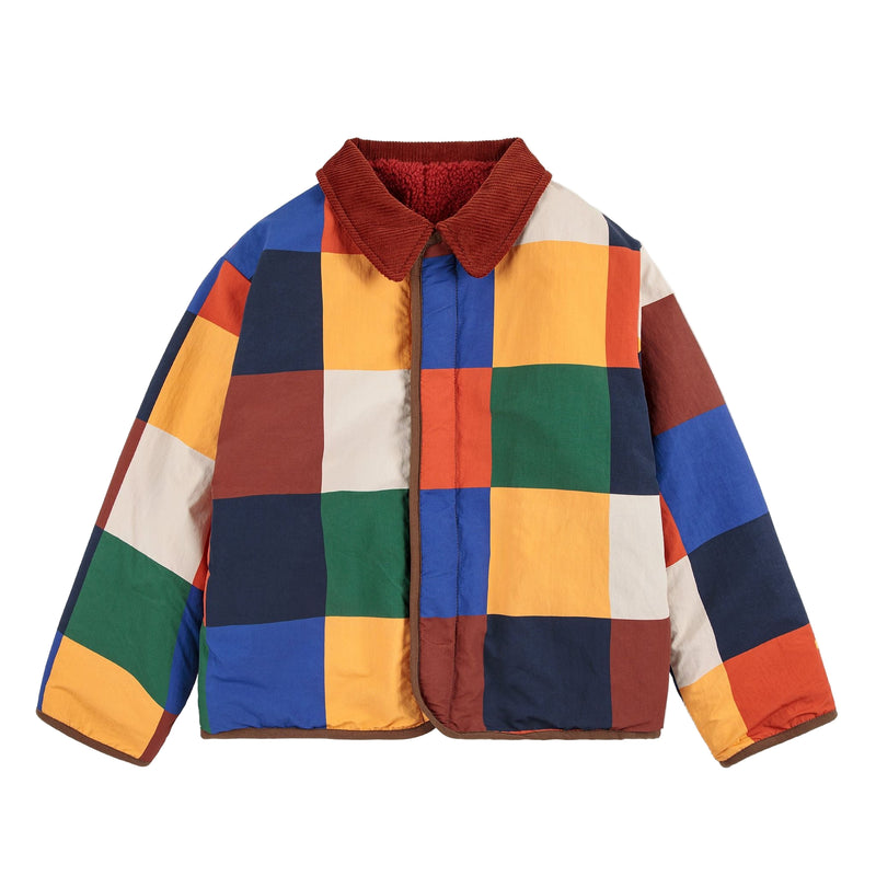 Bobo Choses Multicolor Tiles Sheepskin Jacket