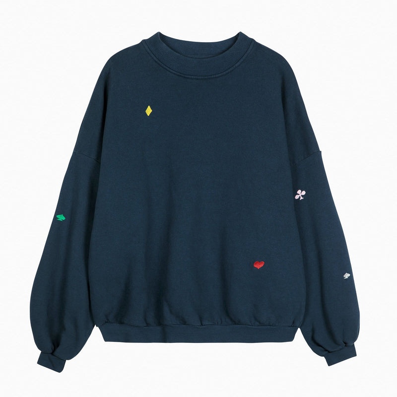 Bobo Choses ADULT Navy Relaxed Sweatshirt