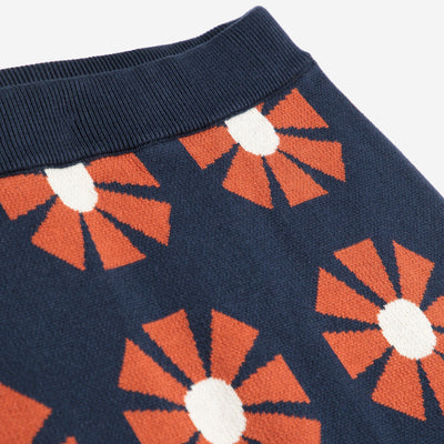 Bobo Choses ADULT Flower Jacquard Midi Knitted Skirt