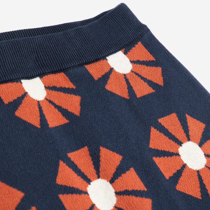 Bobo Choses ADULT Flower Jacquard Midi Knitted Skirt