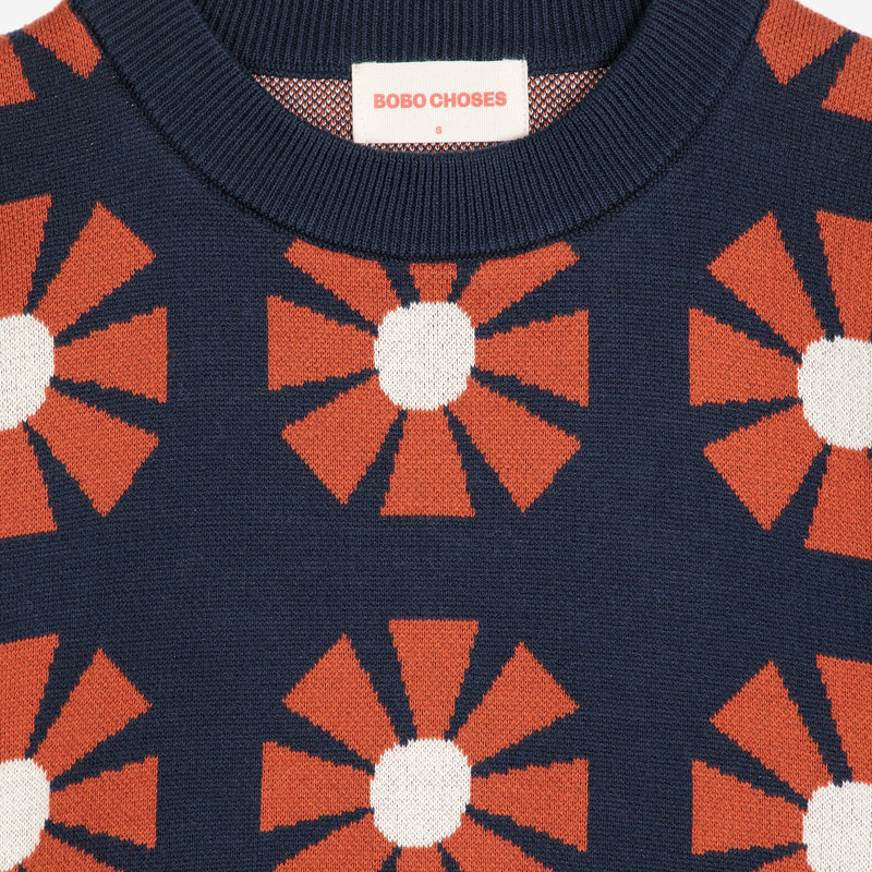 Bobo Choses ADULT Flower Jacquard Relaxed Jumper