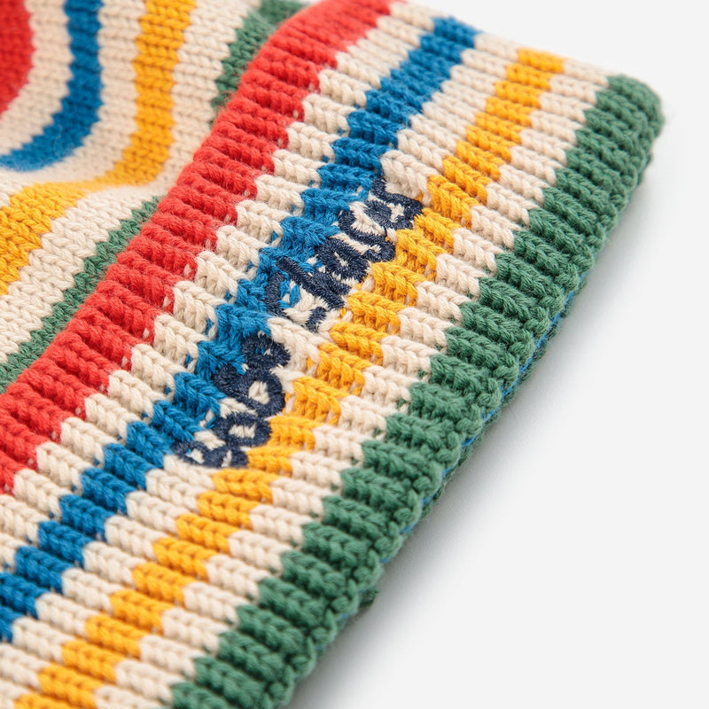 Bobo Choses Tic Tac Toe Knitted Striped Beanie