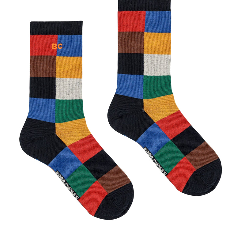 Bobo Choses Adult Multicolor Tiles Long Socks