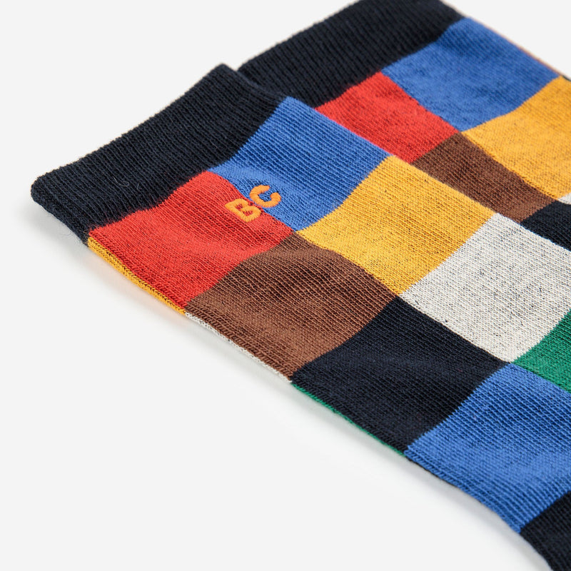 Bobo Choses Adult Multicolor Tiles Long Socks