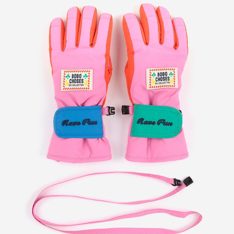 Bobo Choses Ski Gloves Pink