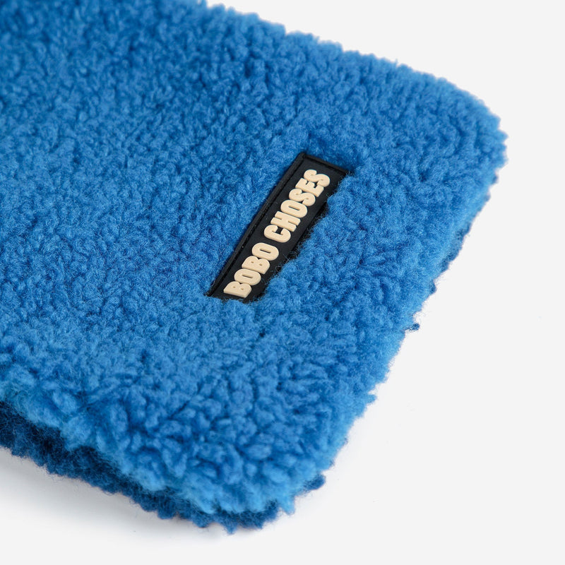 Bobo Choses Sheepskin Neck Warmer Blue