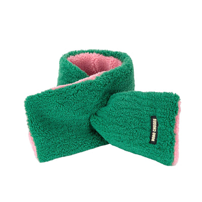 Bobo Choses Sheepskin Neck Warmer Pink/Green