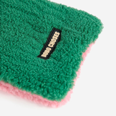 Bobo Choses Sheepskin Neck Warmer Pink/Green