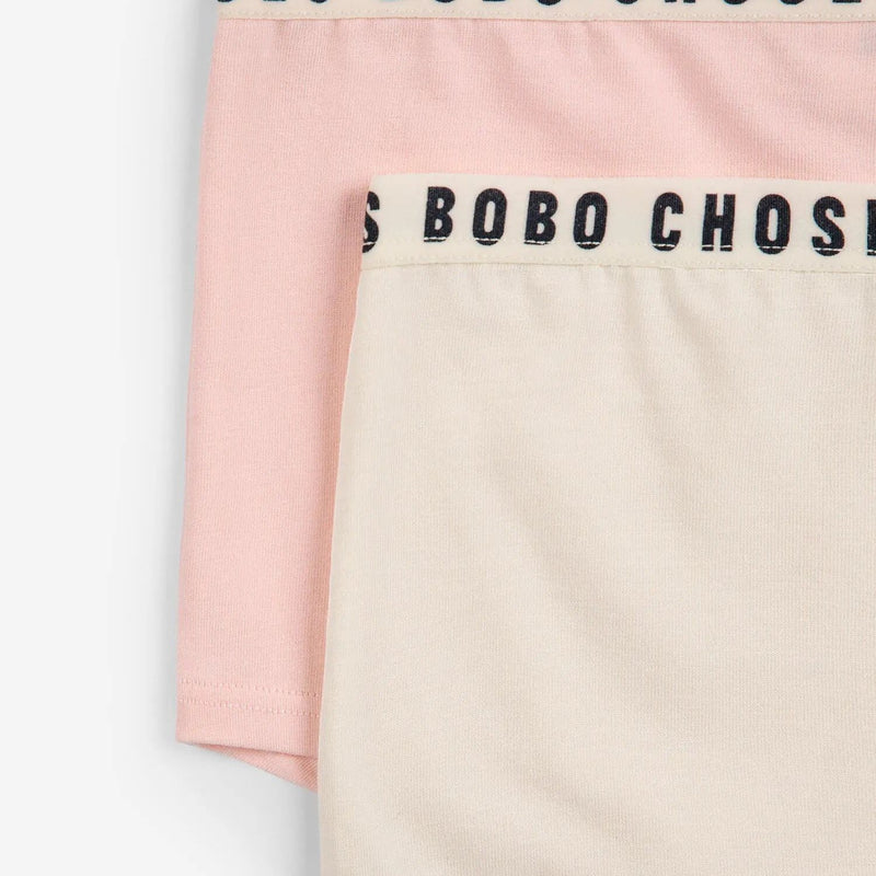Bobo Choses Panties Set Pink and White