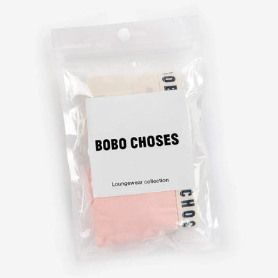 Bobo Choses Panties Set Pink and White