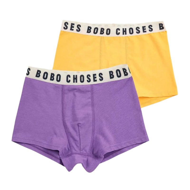 Bobo Choses Boxer Shorts Set Yellow/Purple