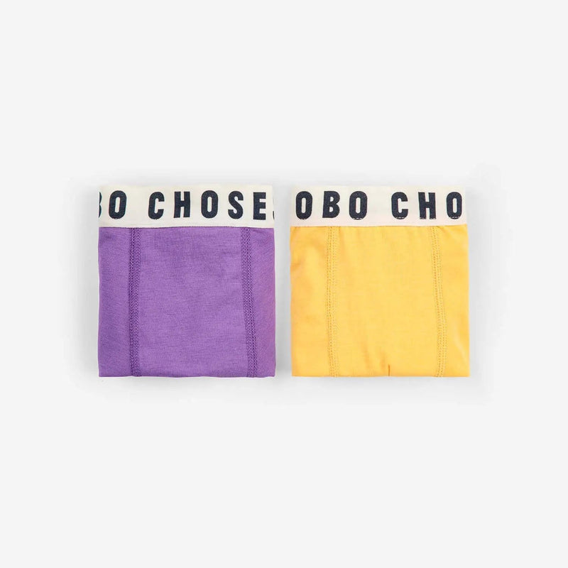 Bobo Choses Boxer Shorts Set Yellow/Purple