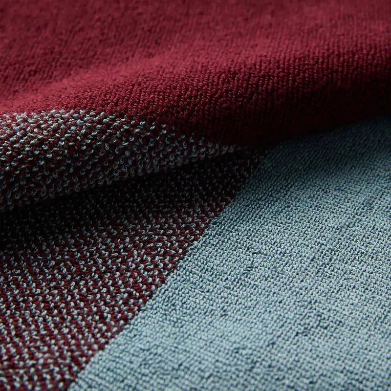 Suite702 Badhanddoeken Set Blend Sky Blue/Bordeaux