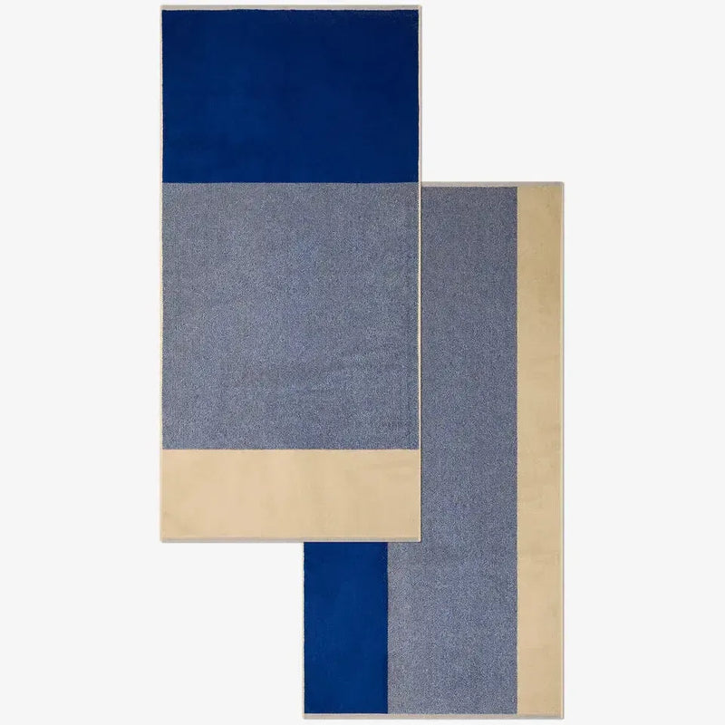 Suite702 Badhanddoeken Set Blend Cobalt Blue/Ecru