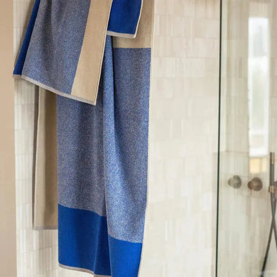 Suite702 Badhanddoeken Set Blend Cobalt Blue/Ecru