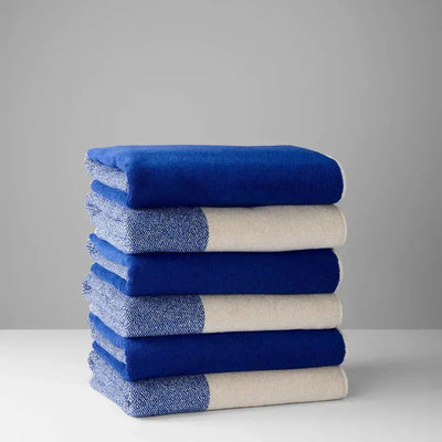 Suite702 Badhanddoeken Set Blend Cobalt Blue/Ecru