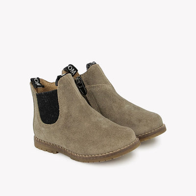 Pom D'api Bob Jod Zip Velours Oily Kaki