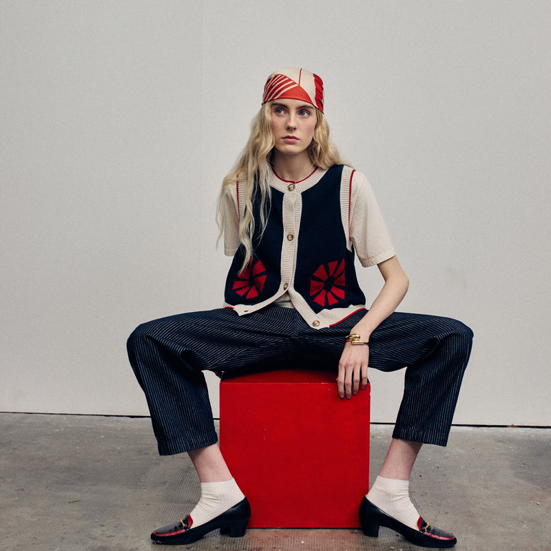 Bobo Choses ADULT Flower Knitted Vest